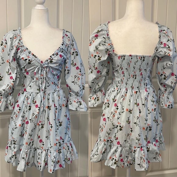 Hill House Dresses & Skirts - Hill House Samantha Dress Pond Floral Poplin